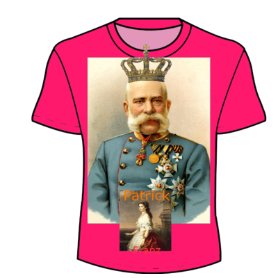 Shirt mit Aufdruck 'Patrick' + Sissi + Krone